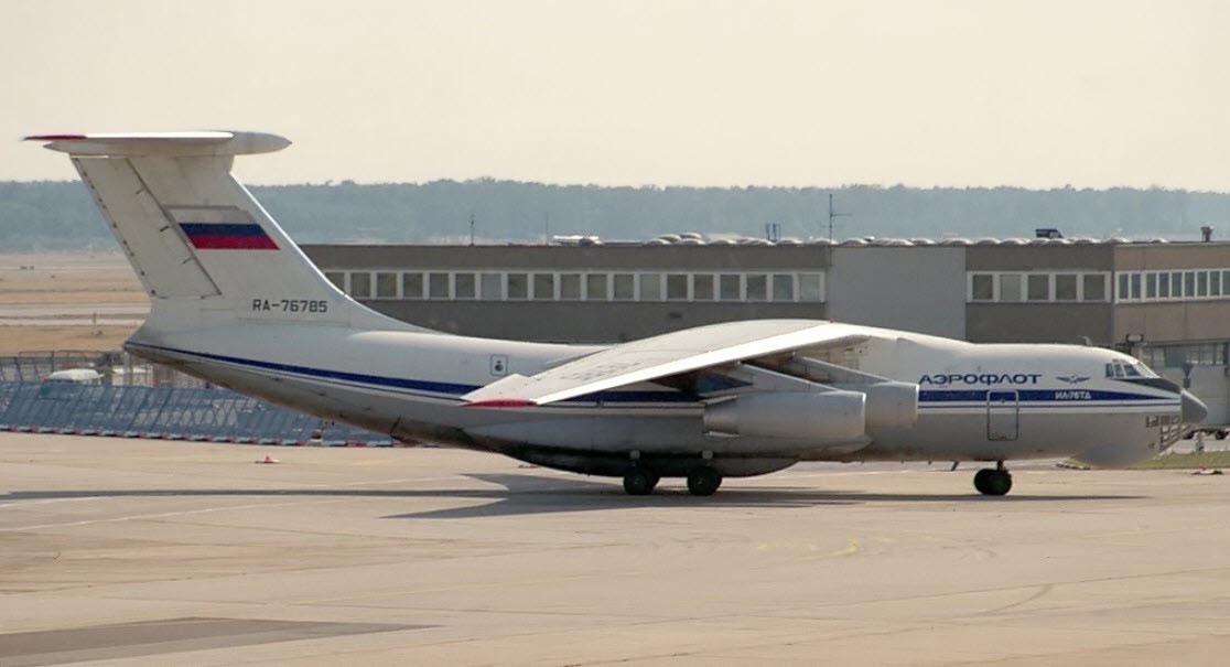 Ilyushin IL-76 Aeroflot Mahogany Desk Wood Airplane New Model Large Scale 1/130