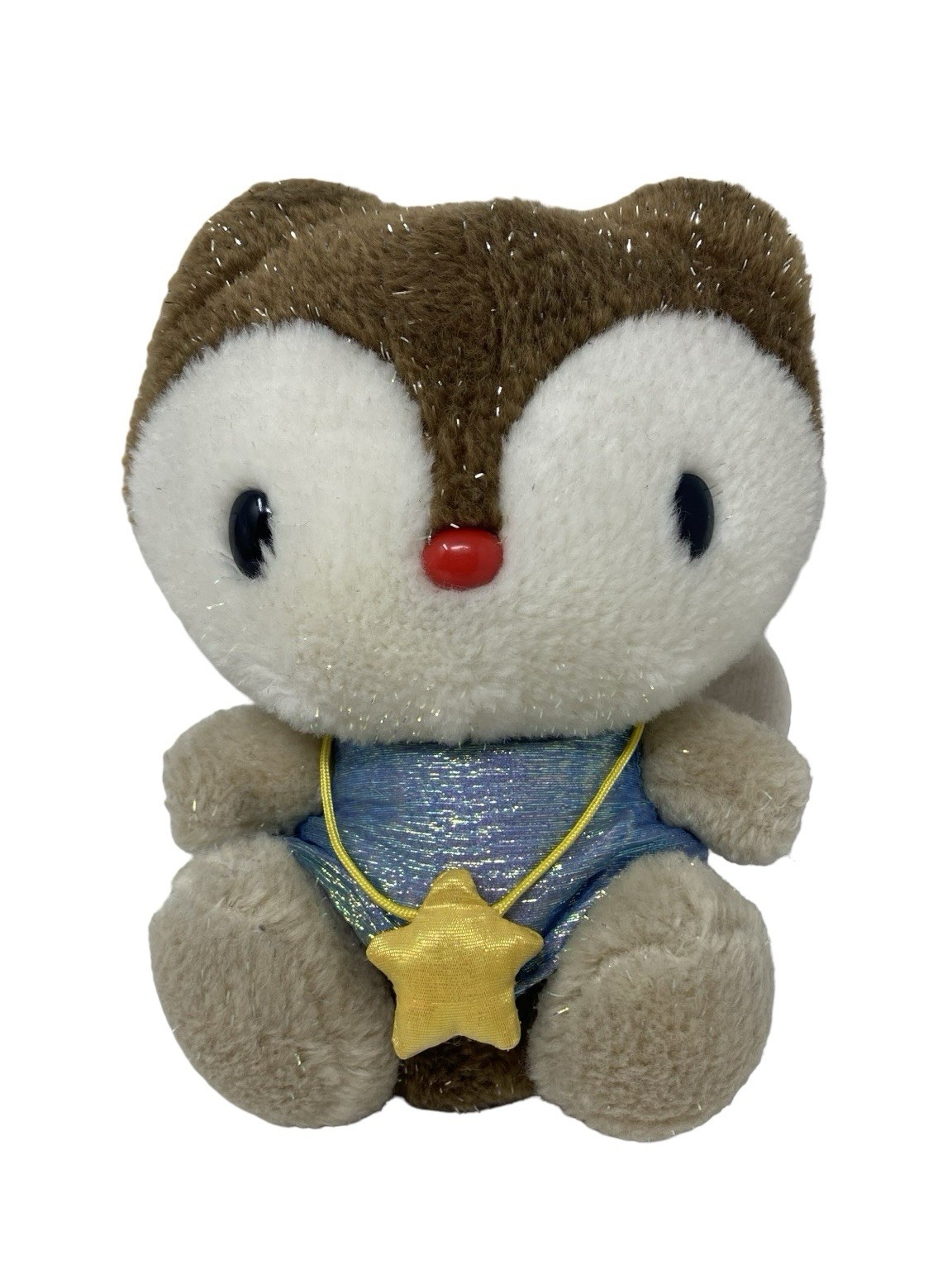 Vintage Sanrio Landry The House Raccoon Sparkly Angel Plush 6” Hello Kitty 2000