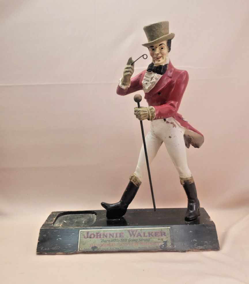 Johnnie Walker Scotch Display Bottle Holder Vintage Original