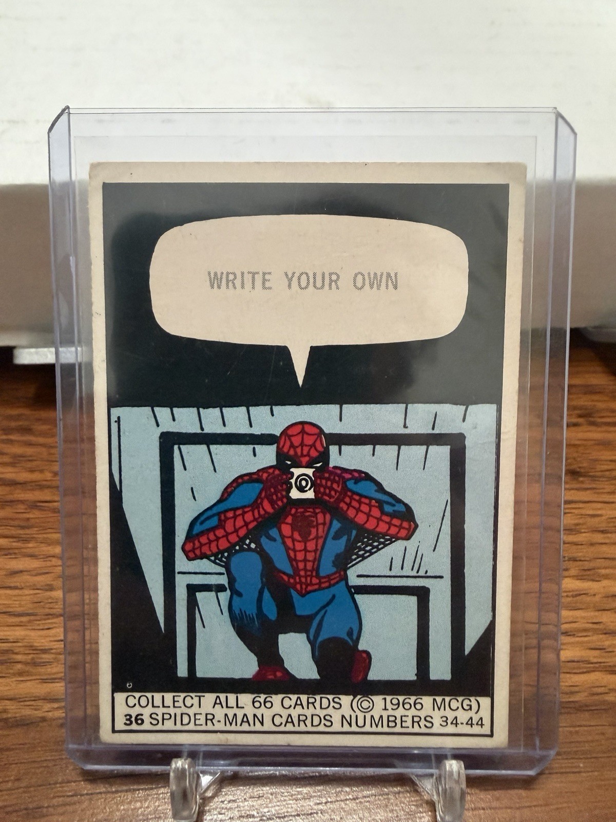 1966 Donruss Marvel Super Hero Spider Man Write Your Own #36