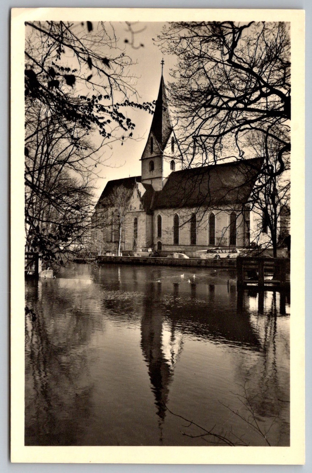 Monastery Church Blaubeuren Reflection Swabian Alb Germany Scenic View