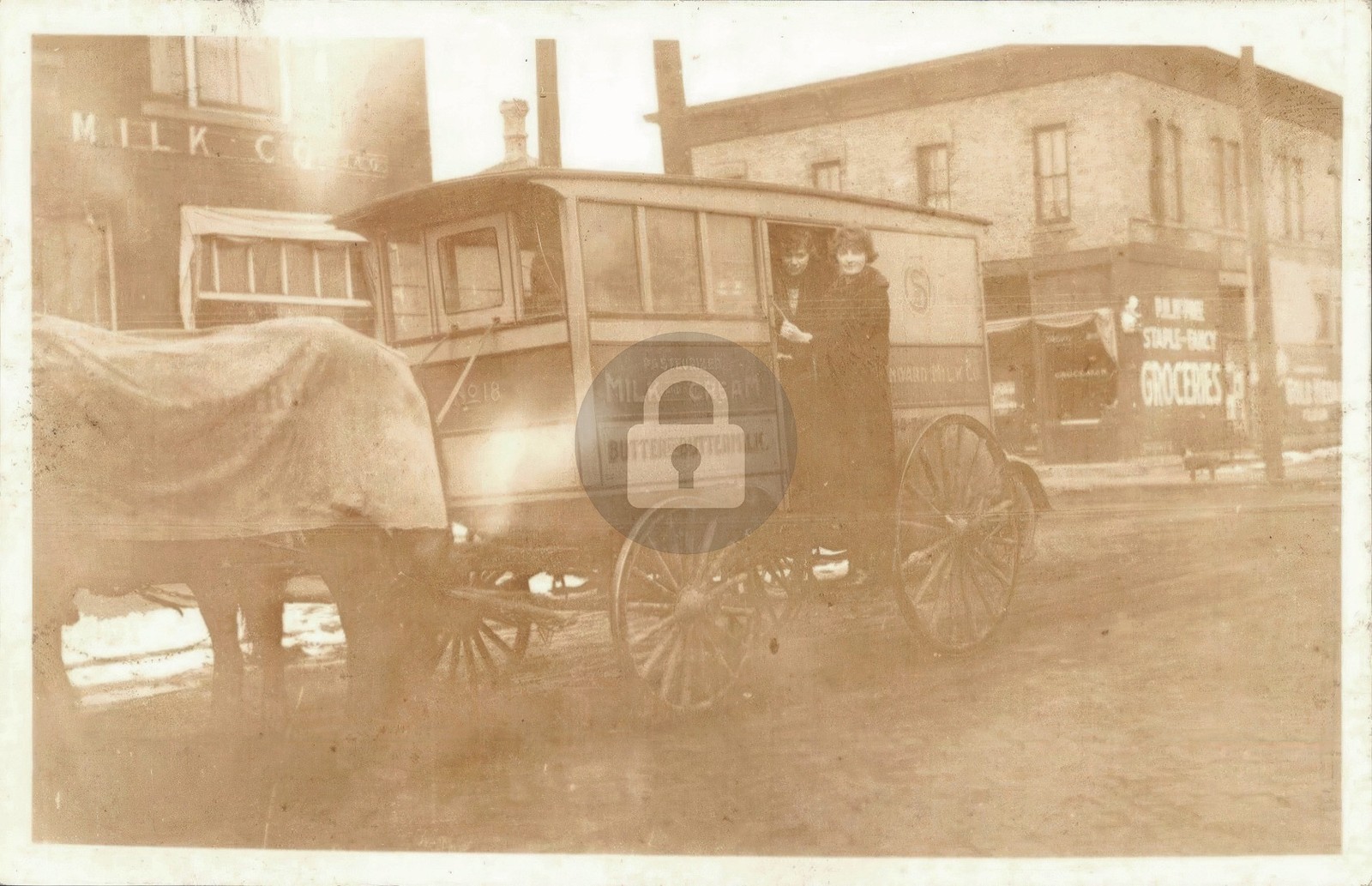 Aurora? Bolivar? MO? Standard Milk Co. Delivery Truck c1918 RPPC Postcard COPY