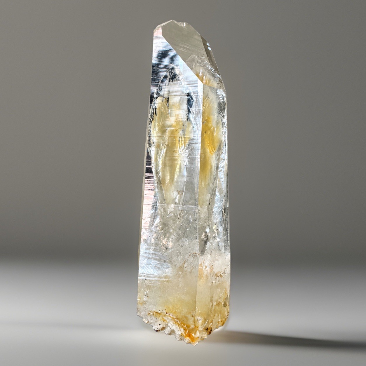 “Gilded Current” PB Mine Colombia Golden Lemurian Akashic Line Quartz Crystal