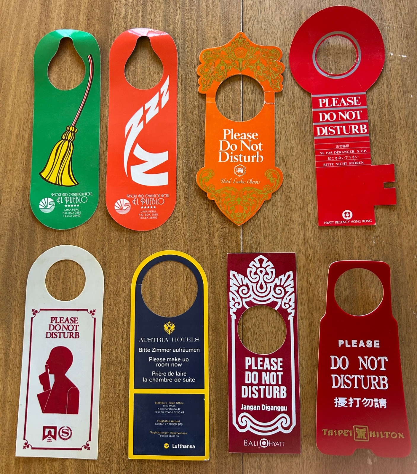 Vintage International Hotel Do Not Disturb Signs - Lot of 40