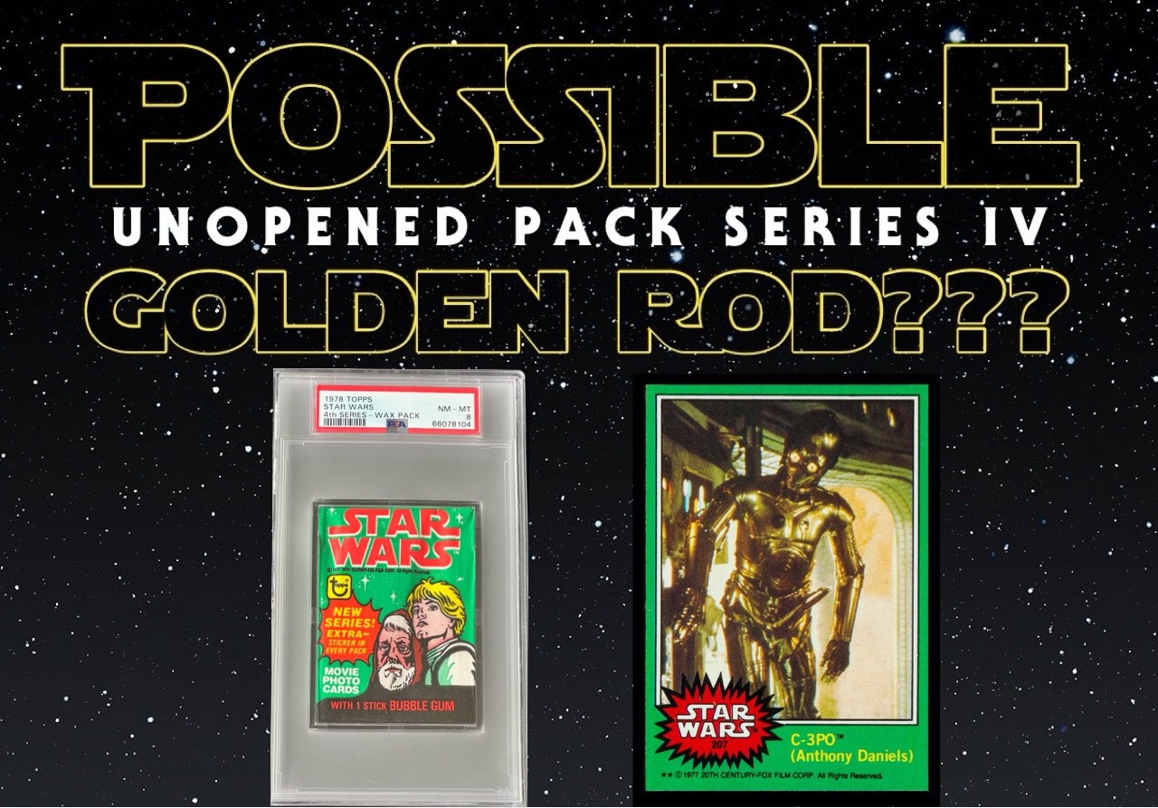 1977 Topps STAR WARS Unopened Pack GREEN Series 4 Possible GOLDEN ROD c3po PSA 8