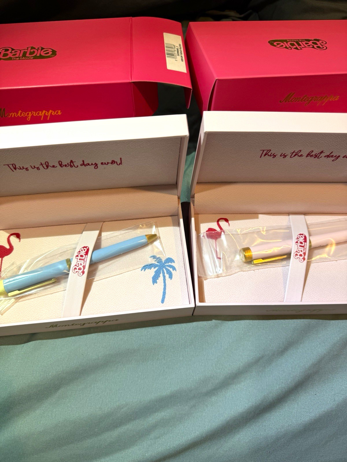 Montegrappa Barbie The Movie Pen Set Presentation Box Barbie & Ken Gold Plated Montegrappa Barbie The Movie Pen Set Presentation Box Barbie & Ken Gold Plated