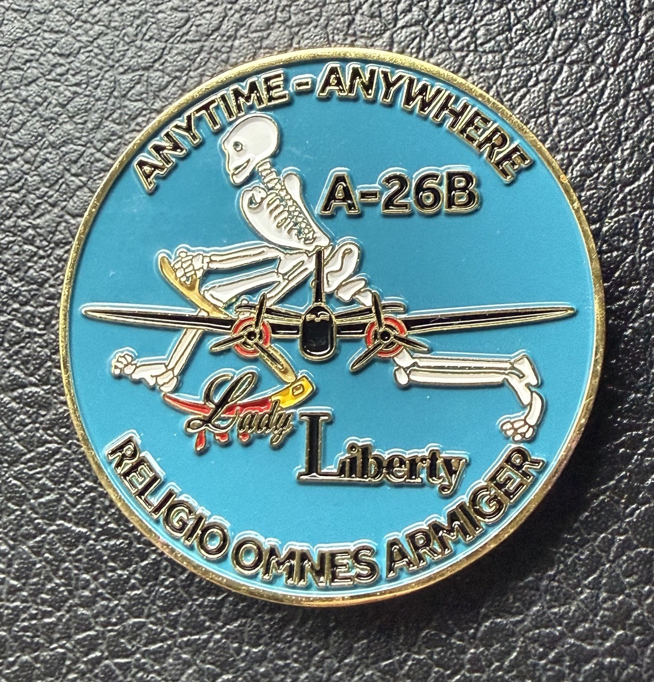 Rare USAF WWII Stealth Bomber Challenge Coin Air Force Plane Lady Liberty