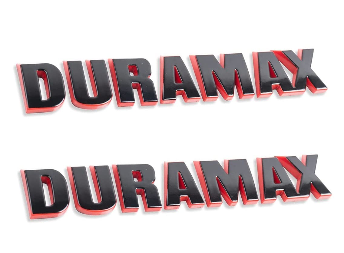 Silverado Duramax Hood Letter Logo Emblem Decal Adhesive Badge Replaceme