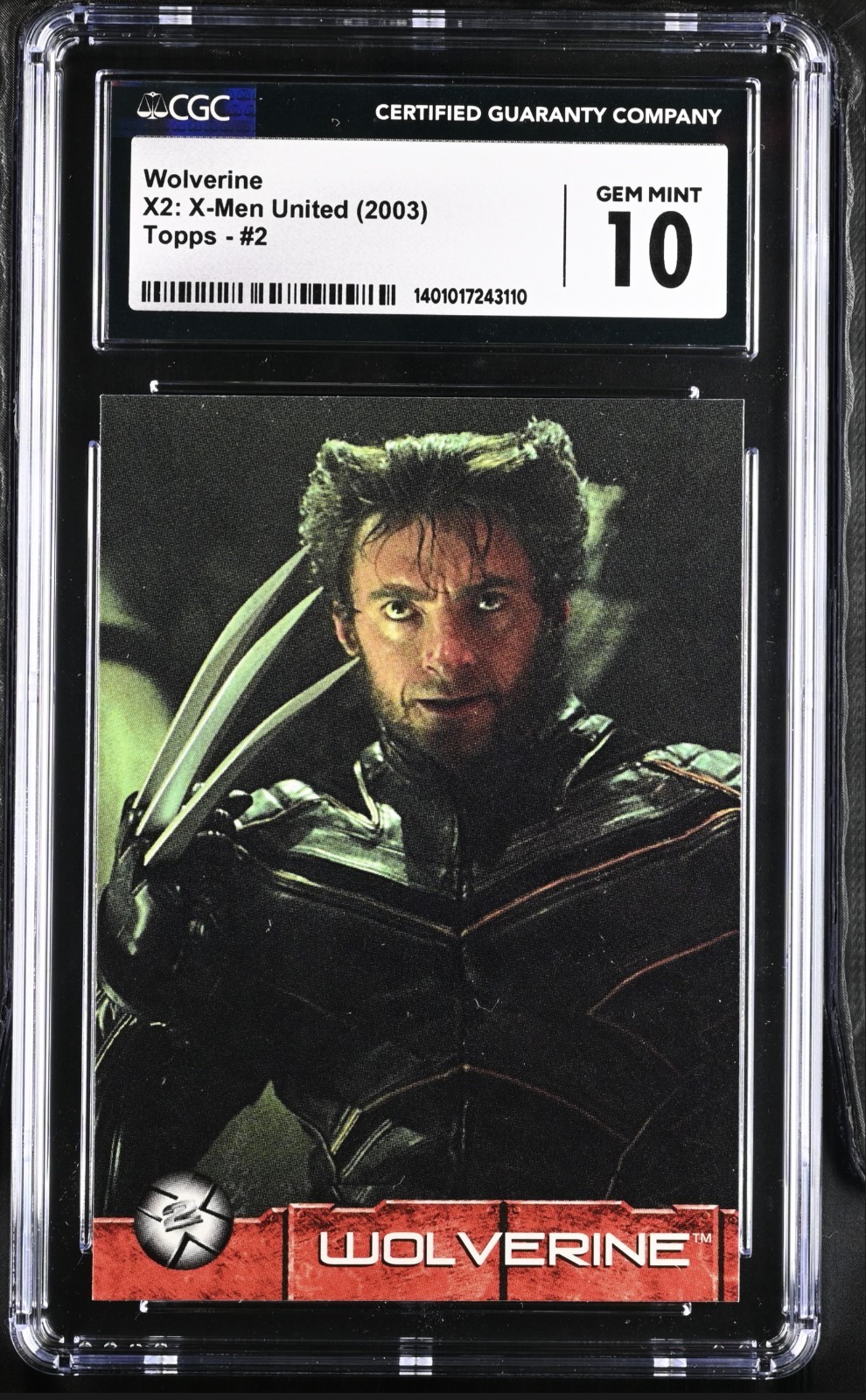 2003 TOPPS MARVEL X2:  X-MEN UNITED #2 WOLVERINE CGC 10 GEM MINT💥 Highest Grade