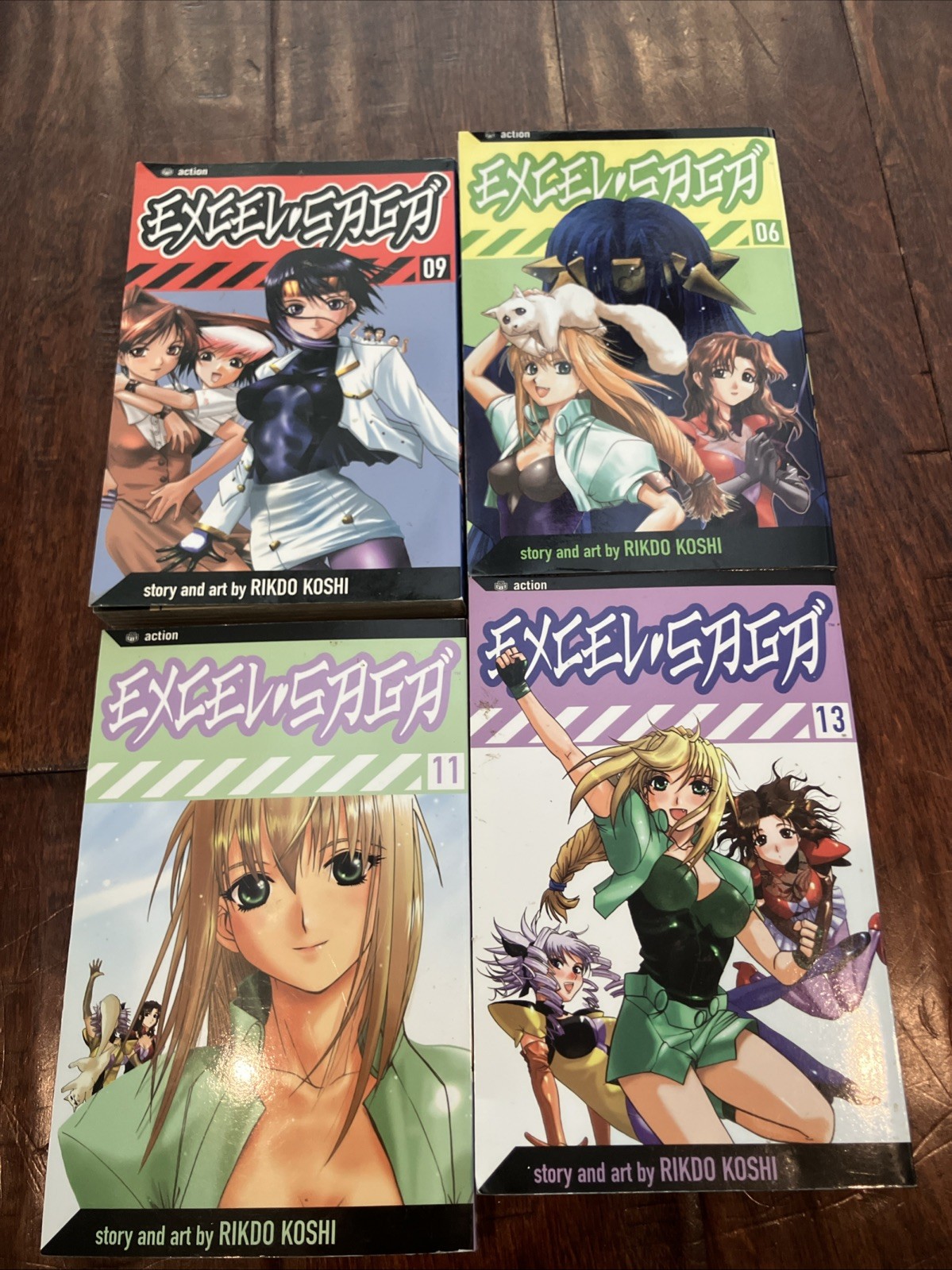 Lot of 4 Excel Saga Manga Books Lot of 4 Excel Saga Manga Books