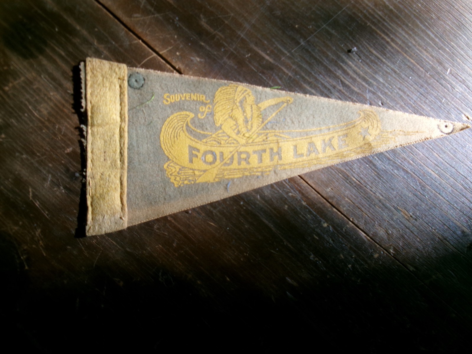 INLET NY FOURTH LAKE  AND ADIRONDACKS  NY VINTAGE  PENNANTS  OLD FORGE