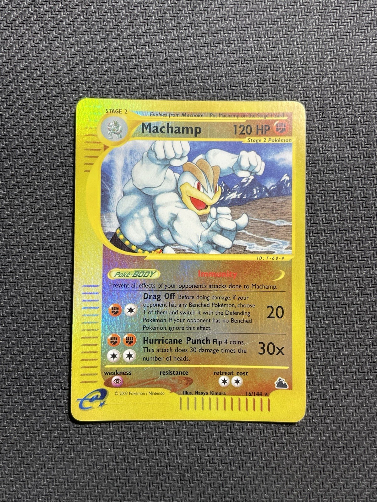 Machamp 16/144 Skyridge 2003 Reverse Holo Rare Vintage E-Series Pokemon Card