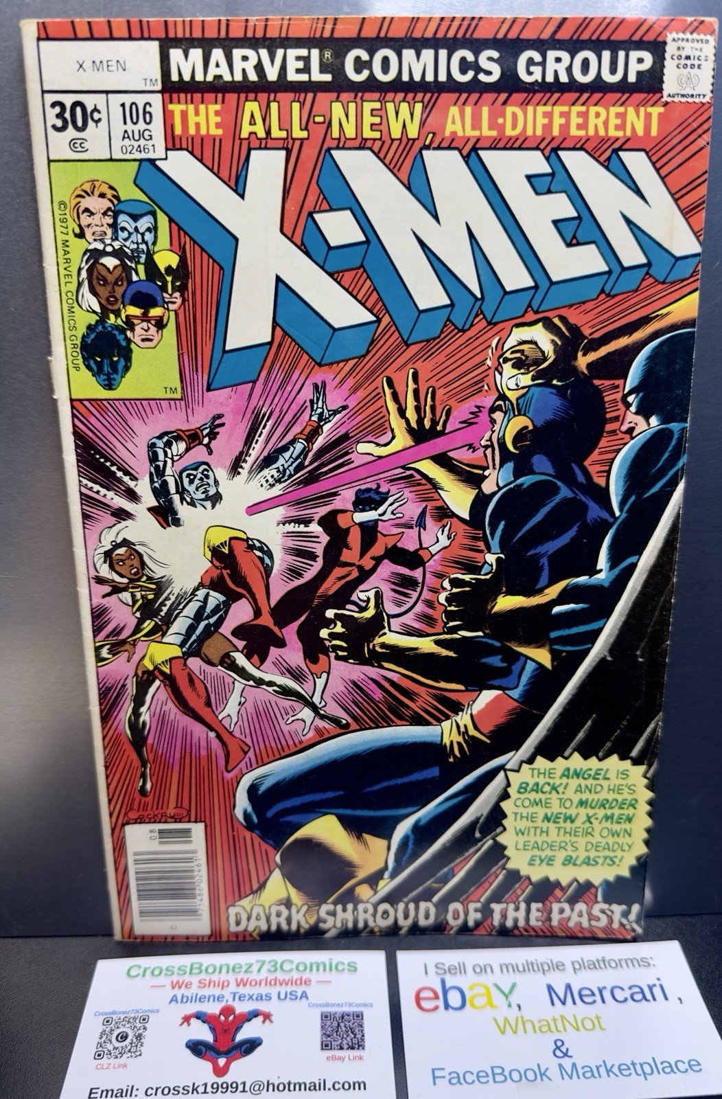 Uncanny X-men 106 Marvel Comics August 1977 🔑 KEY ISSUE 🔑 Est. F/VF