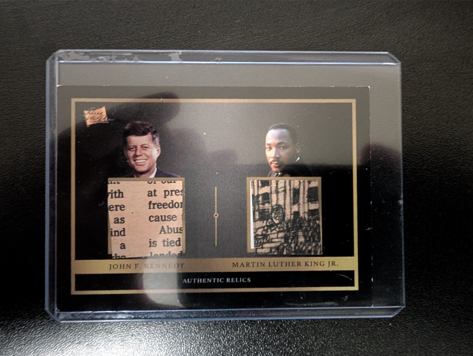 2024 Pieces of the Past JFK Martin Luther King Jr Dual Authentic Relic POTP-26