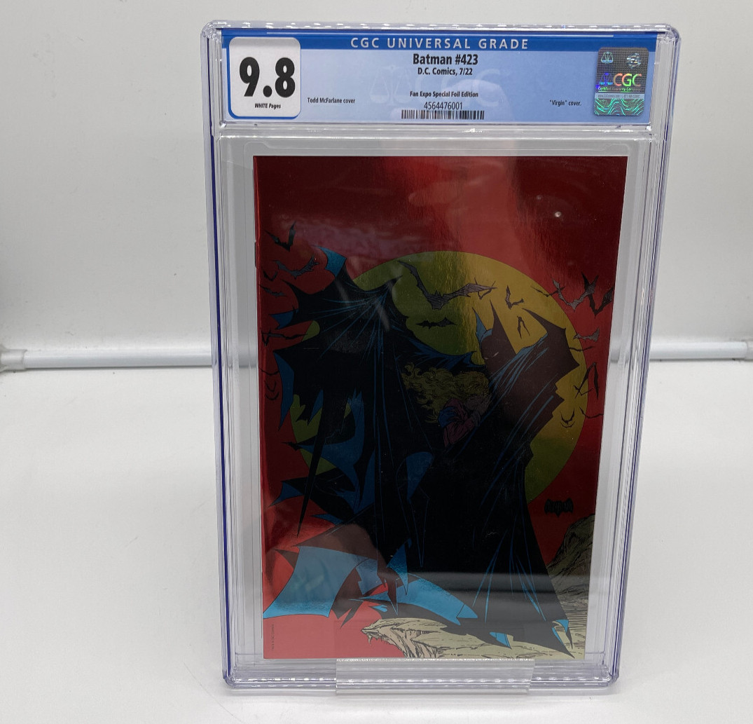 Batman #423 CGC 9.8 Fan Expo Special RED Foil Virgin Cover Todd McFarlane