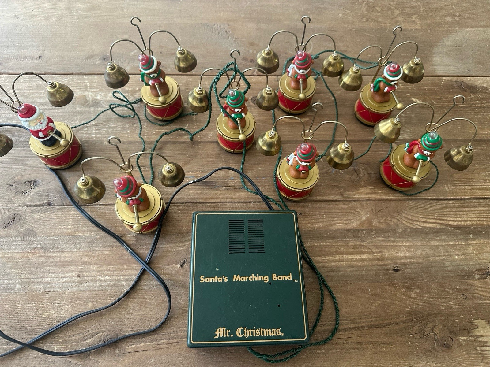 MR. CHRISTMAS Santa\'s Marching Band TESTED Works Plays 35 Carols Songs 1992
