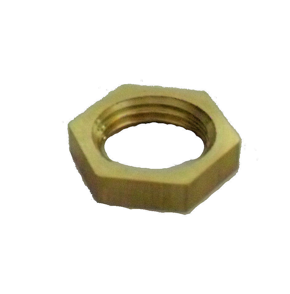  Lot of 100 solid brass hex nuts     TV-5