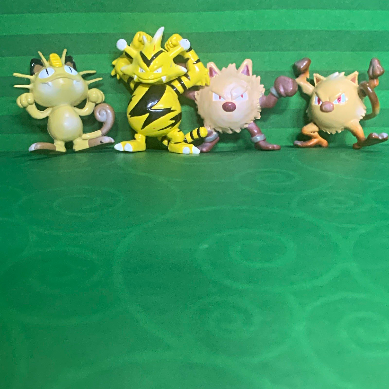 TOMY Pokémon Plastic Figurine Lot Meowth Electabuzz Primeape Mankey