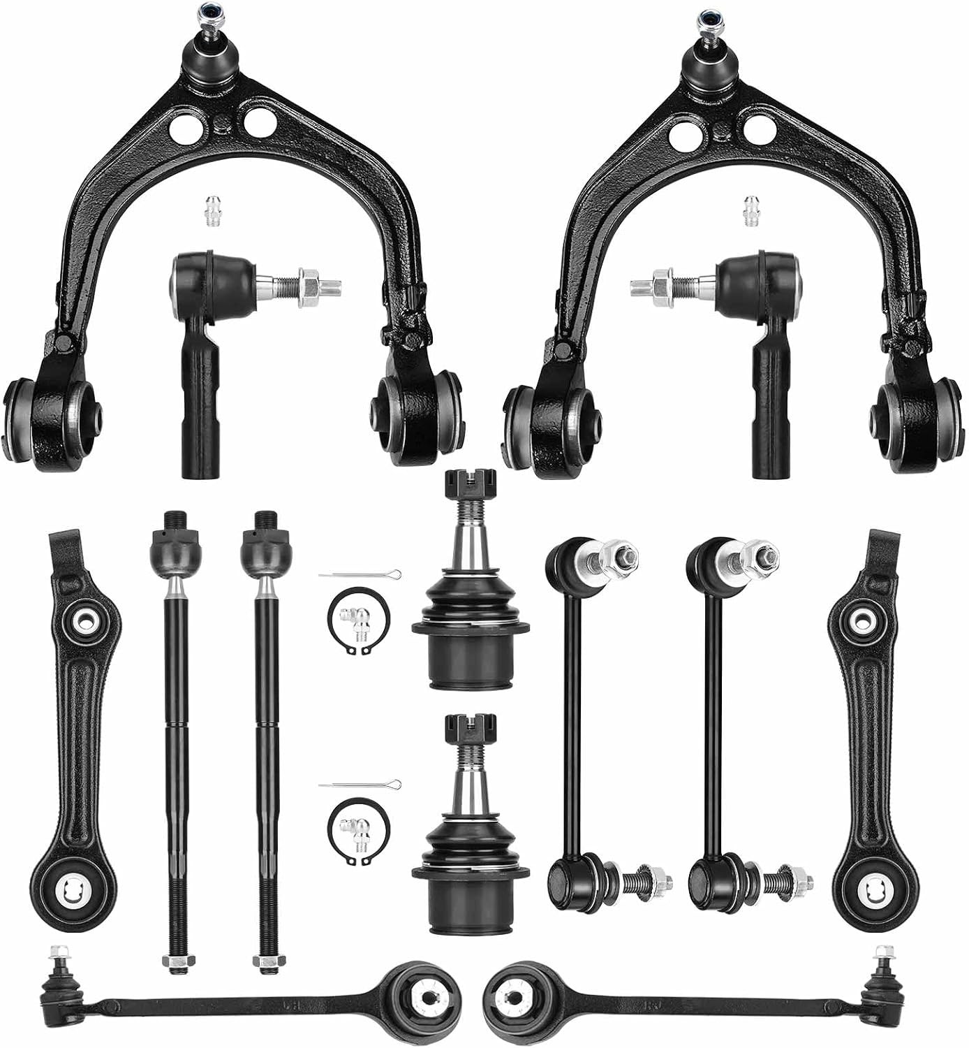 RWD Front Control Arm Lower and Upper Suspension Kit kit Fit for 2006-2010 Charg