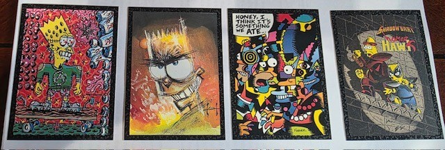 1994 Skybox The Simpsons Arty Art Complete Set A1-A2-A3-A4 RARE