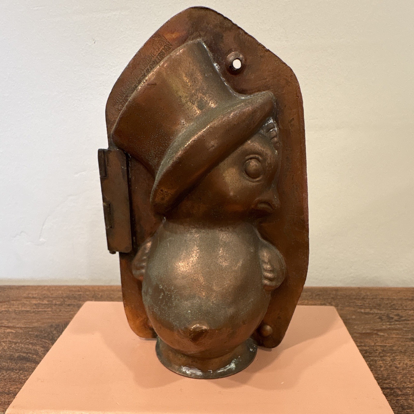 Antique Copper Hinged Duck Chocolate Mold / Mould, 23012
