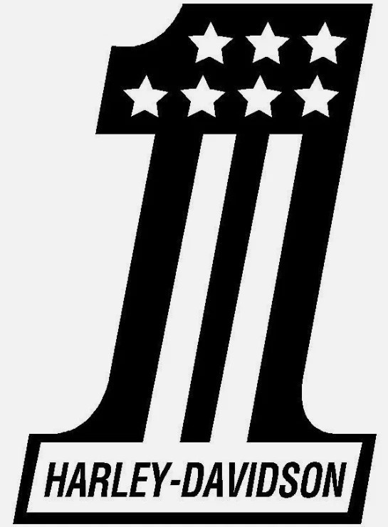 White Harley Davidson 1 Logo