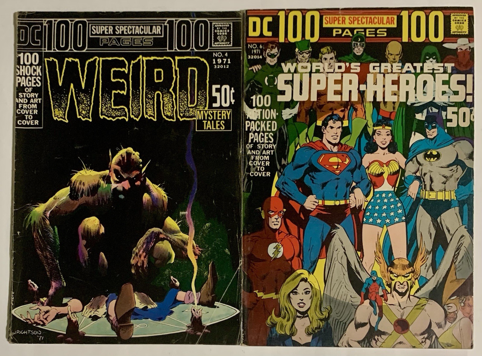 DC 100-Page Super Spectacular #4 & #6 Bronze Age DC Comics 1971 *Keys* Set