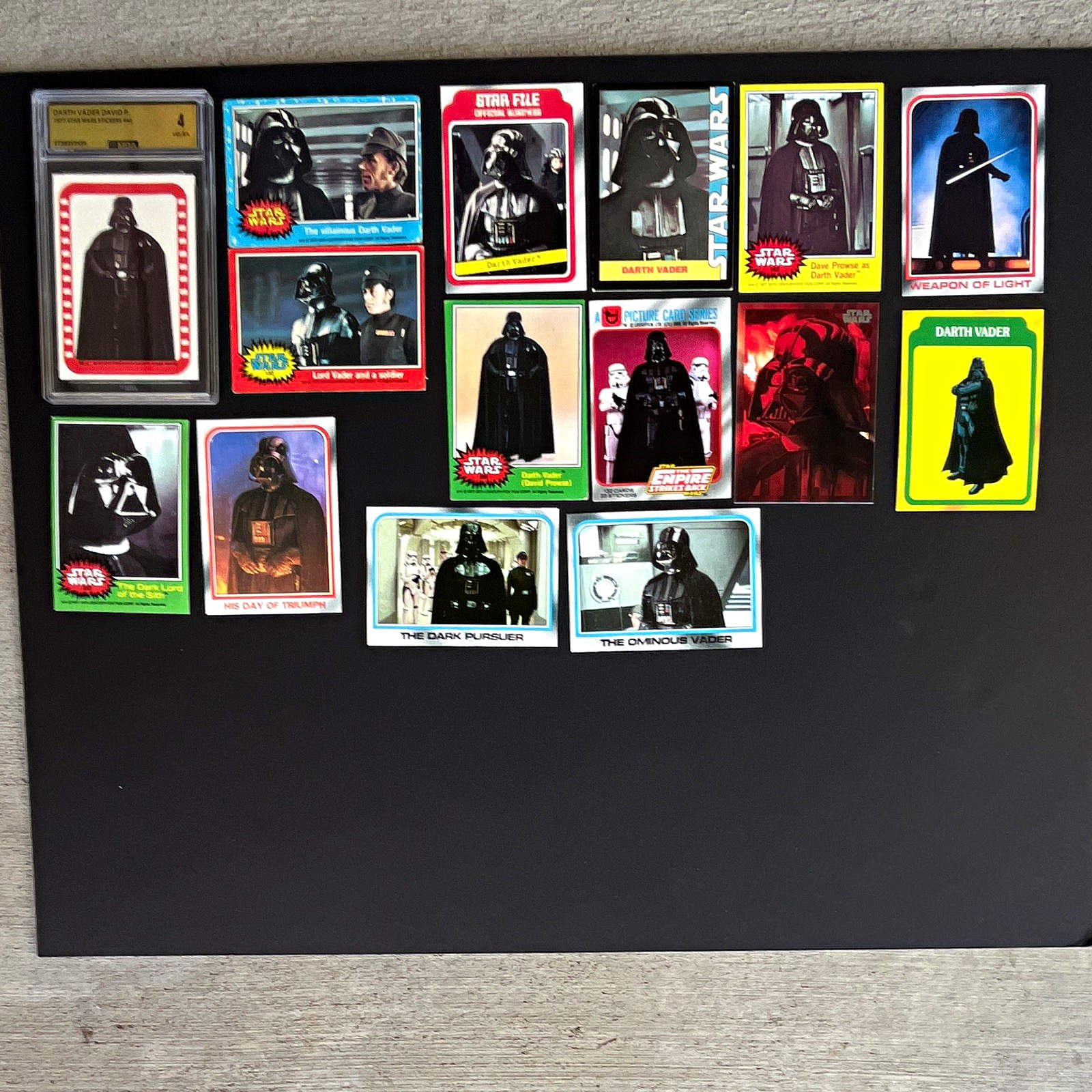 1977-1983 Star Wars Darth Vader Lot of 15 cards