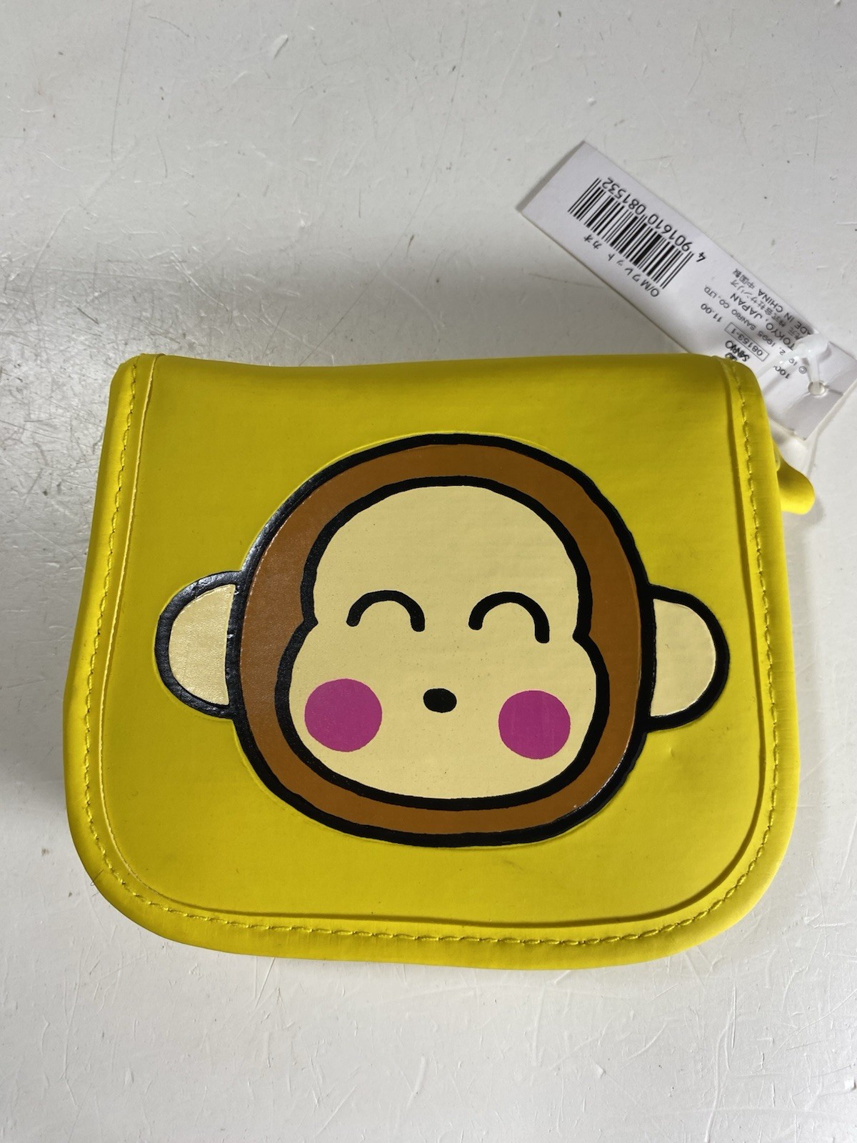 Sanrio Osaru No Monkichi Monkey Vintage Wallet 1995 Yellow NEW Japan RARE NWT