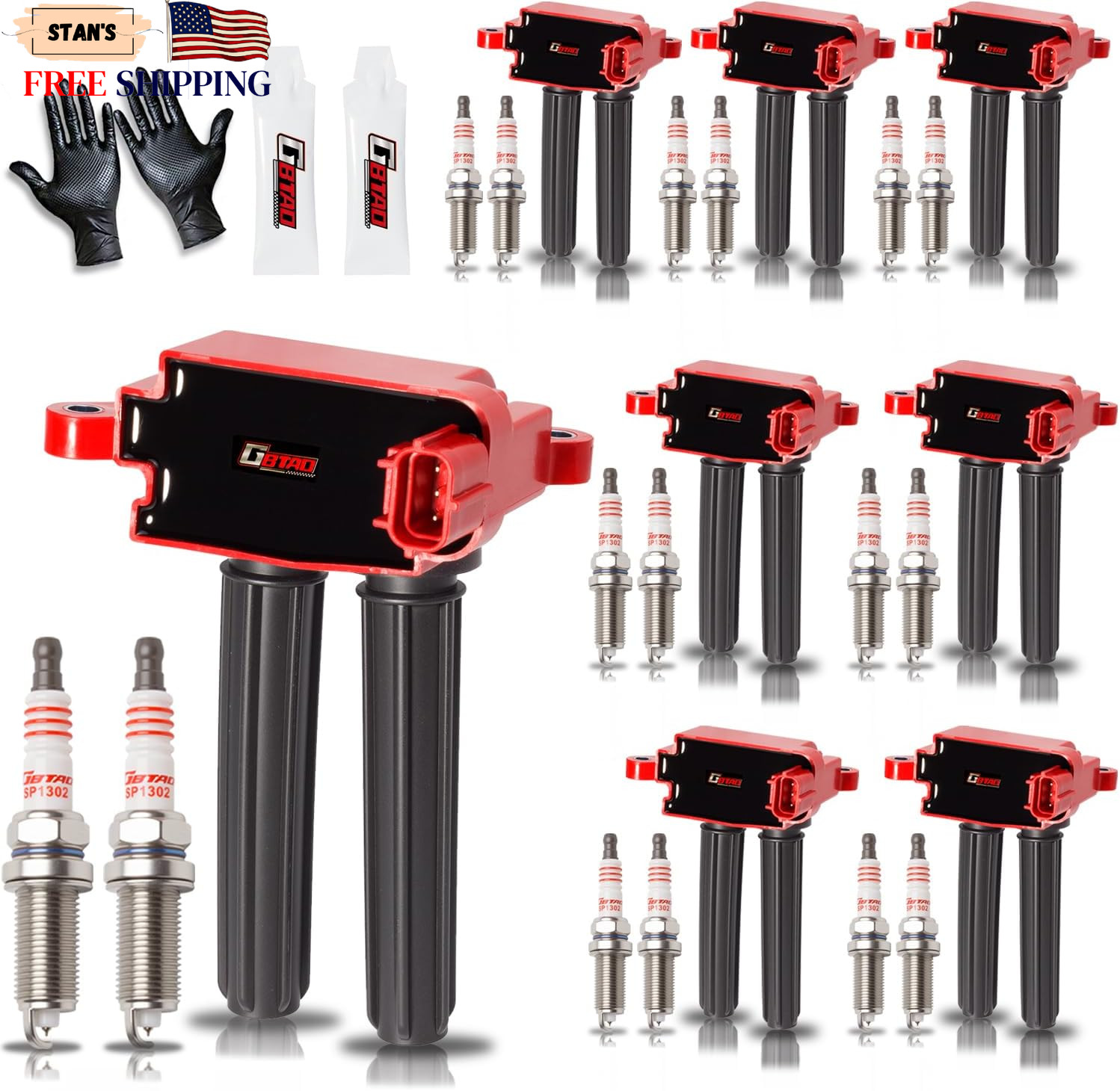 Upgraded 8x Ignition Coil Pack and 16x Iridium Spark Plug for 5.7L V8 HEMI Do..