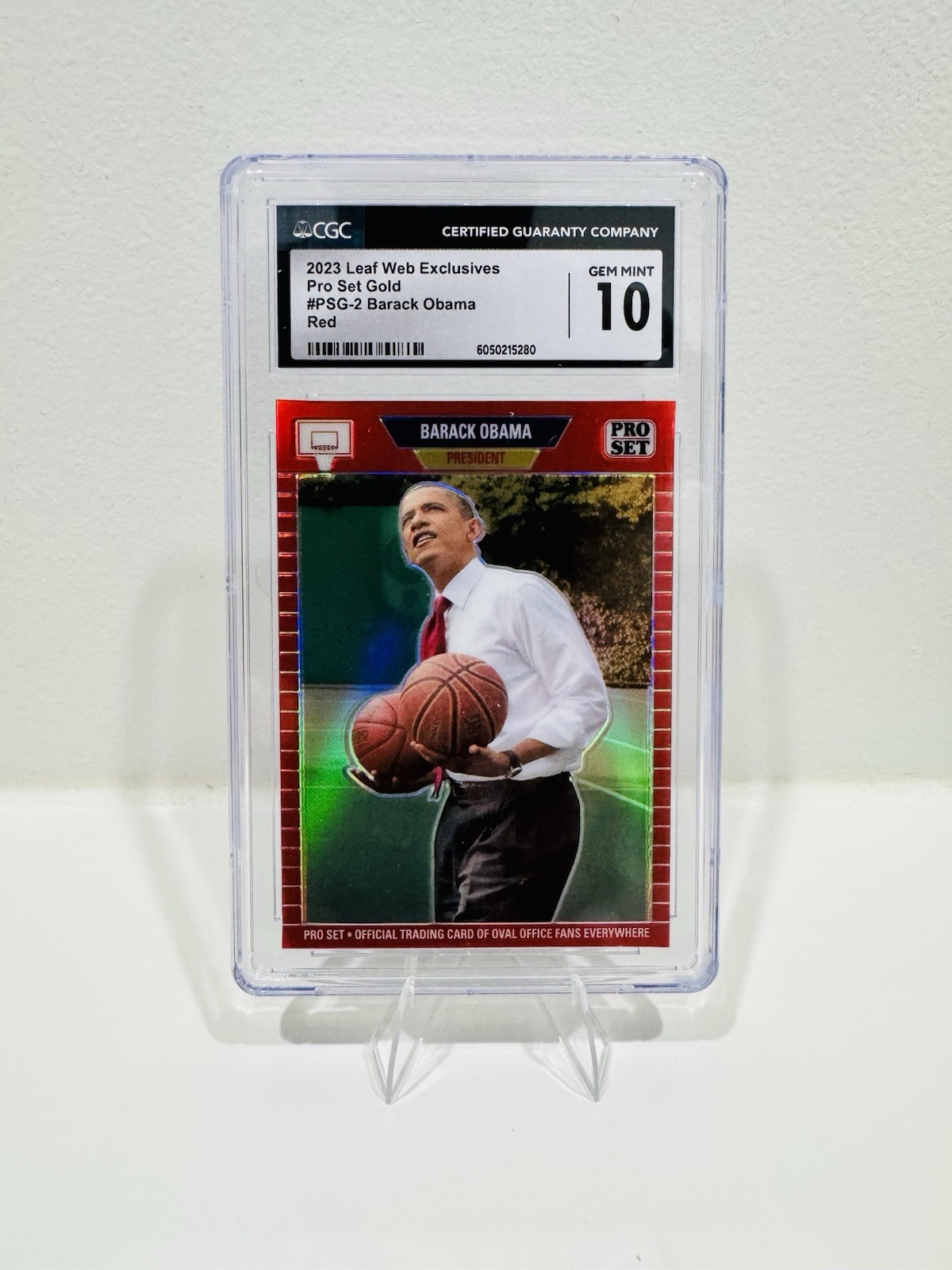 Leaf 2023 Web Exclusives Pro Set Gold Barack Obama PSG-2 Gold Parallel CGC 10