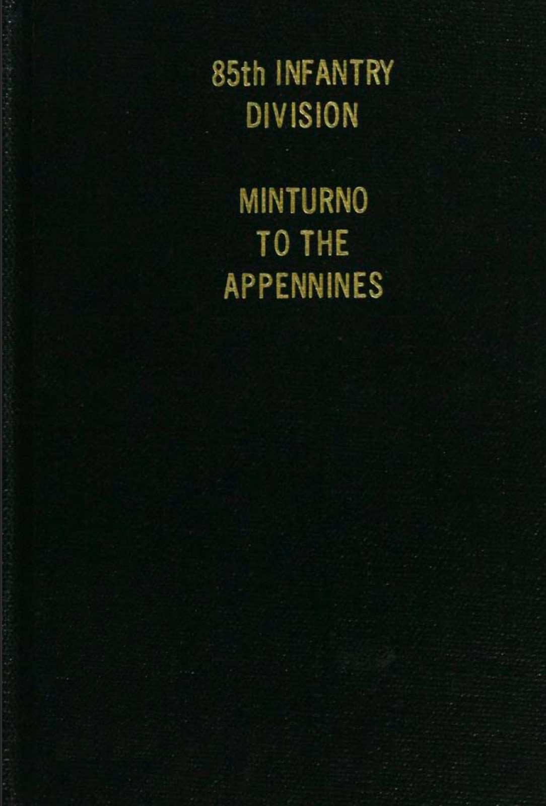 100 Page 85th Infantry Division Minturno To Appennines History Book on Data CD