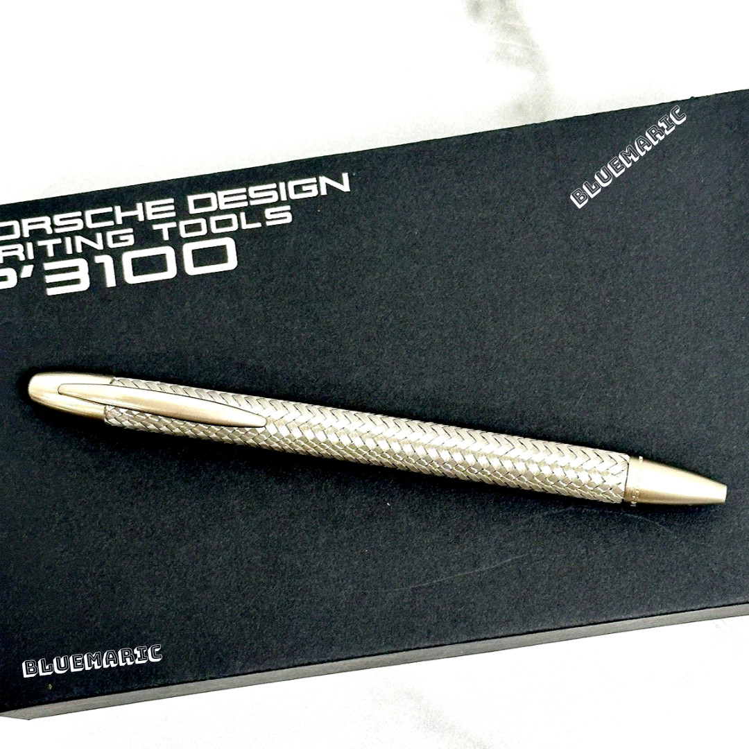NEW Porsche Design Tec Flex P3100 Braided Weave Ballpoint Pen Collectors Gift