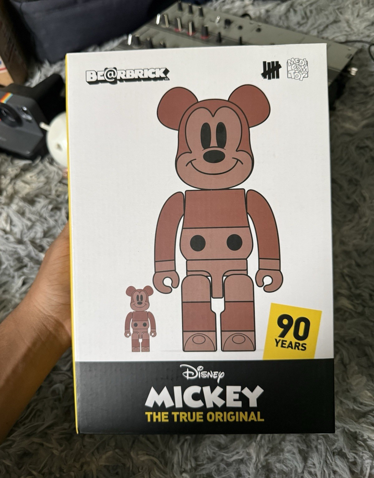 Bearbrick x Undefeated Disney Mickey The True Original 90 Years 100% & 400% w/ B