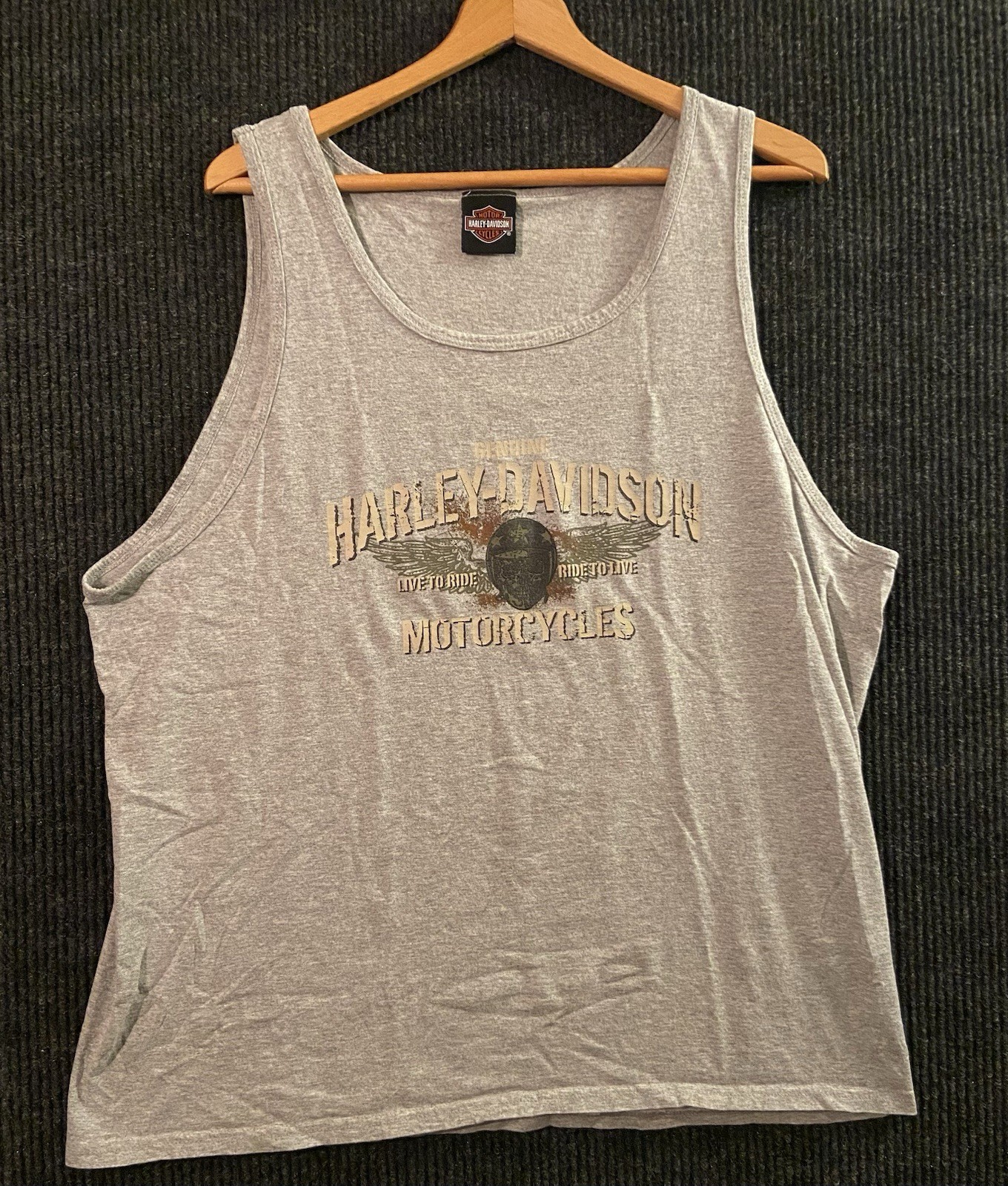 2019 Harley Davidson Winged Skull Tank Top Size XL Daytona Beach Florida