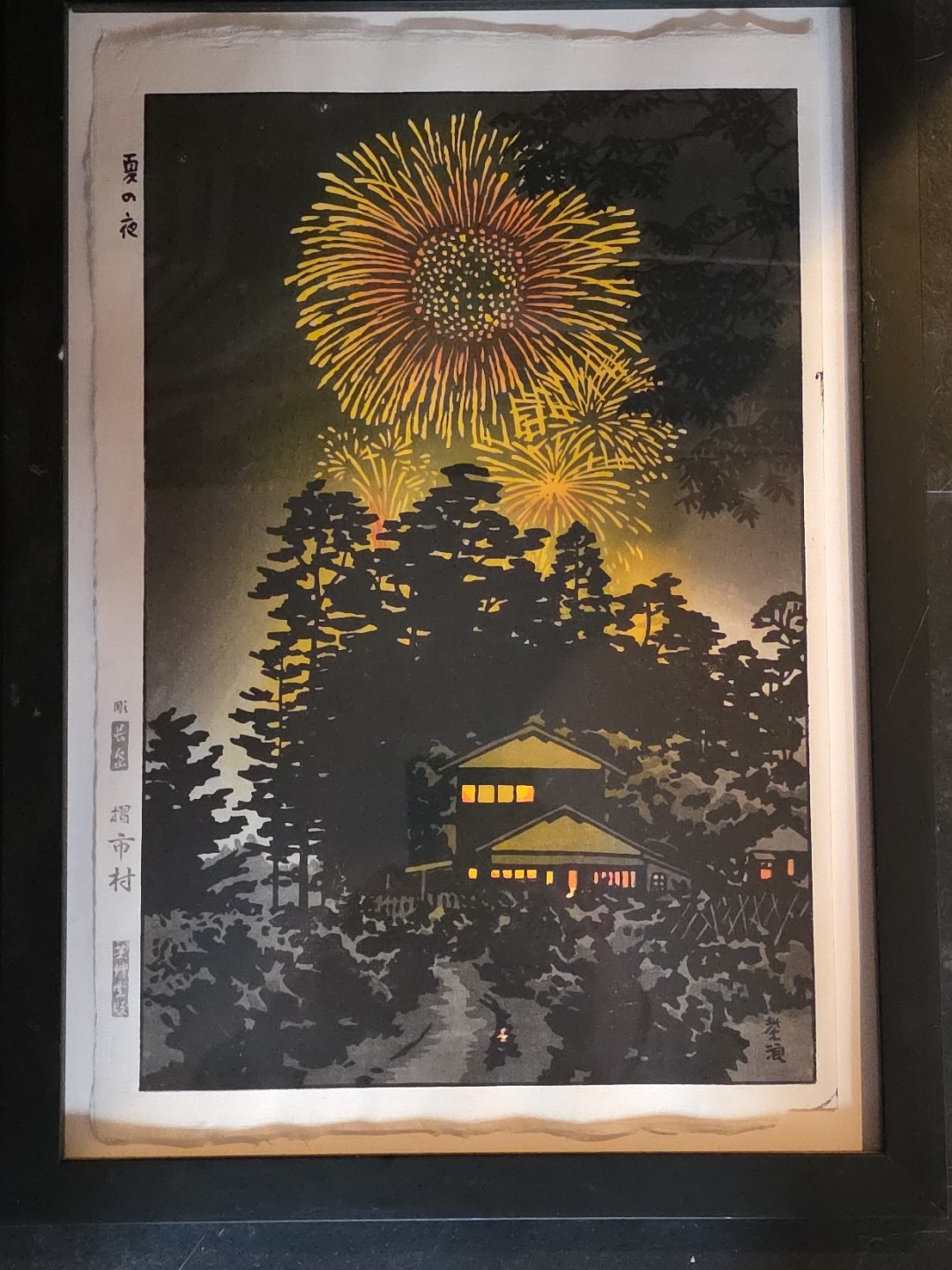 [Authentic] Kasamatsu Shirō s  Summer Night   1958  Paper Mounts