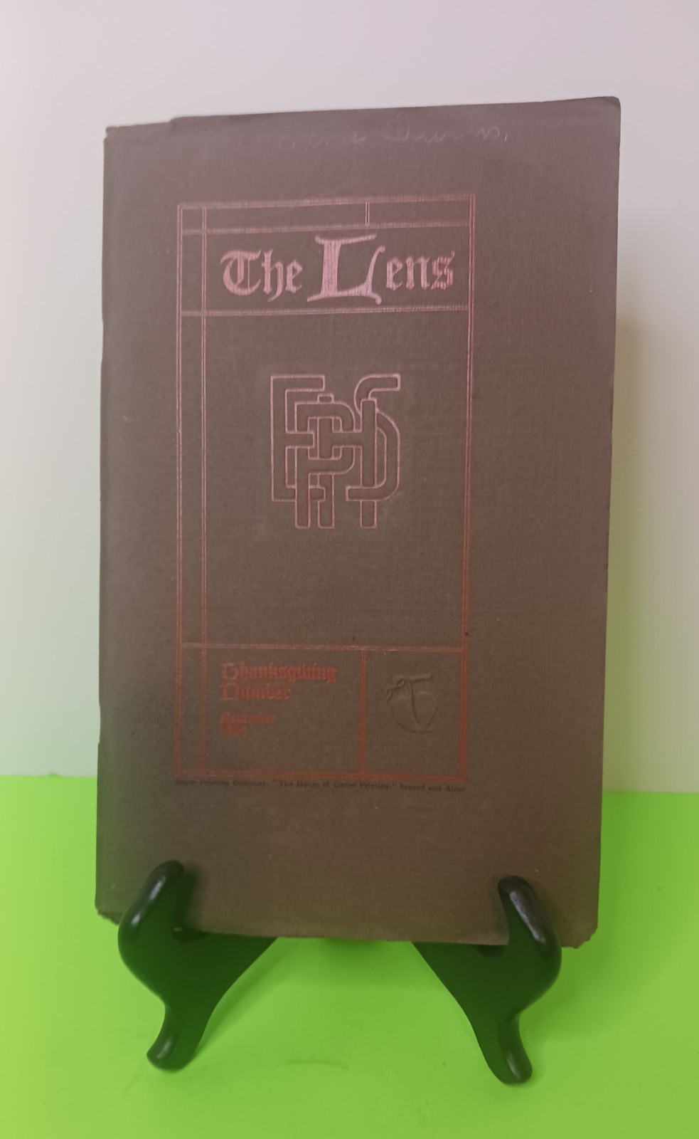 East Portland High School - November 1908 The Lens. Monthly subscription edition