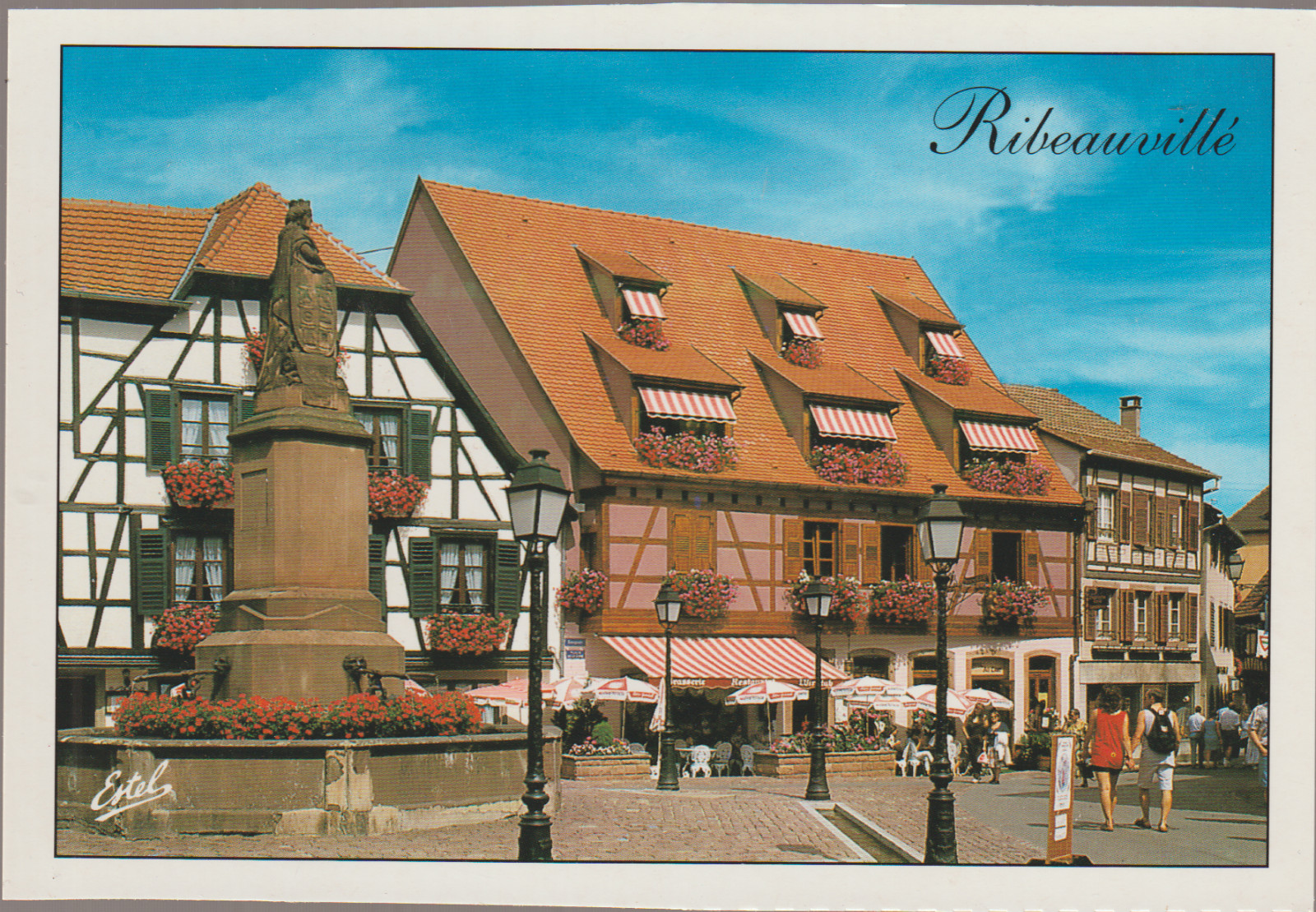 Ribeauville France Street View Continental Postcard (11484)