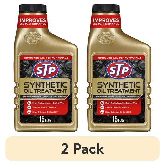 2 pack STP Synthetic Oil Treatment Engine Oil Additive, 15 fl oz