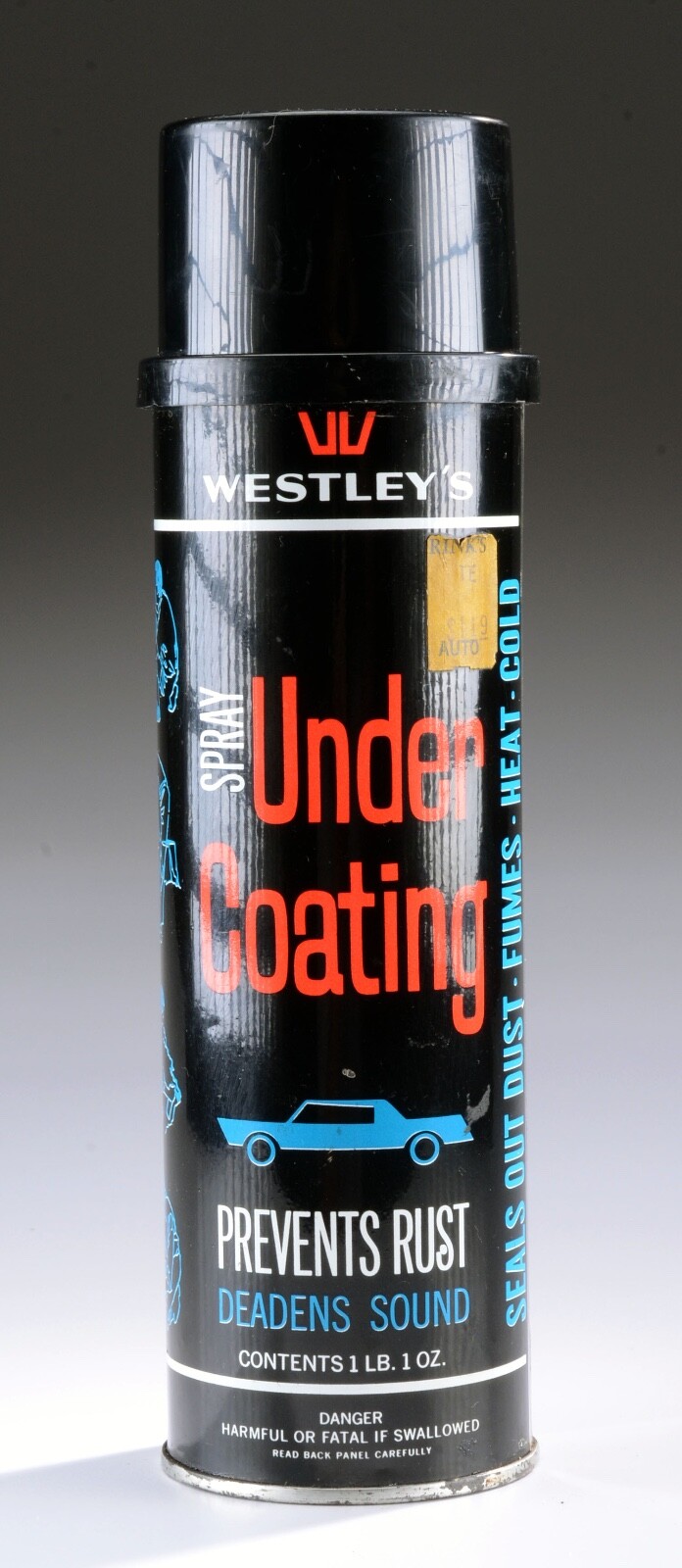 Vtg 1960\'s Westley\'s Automotive Undercoating Metal Can -Man Cave Advertising #2