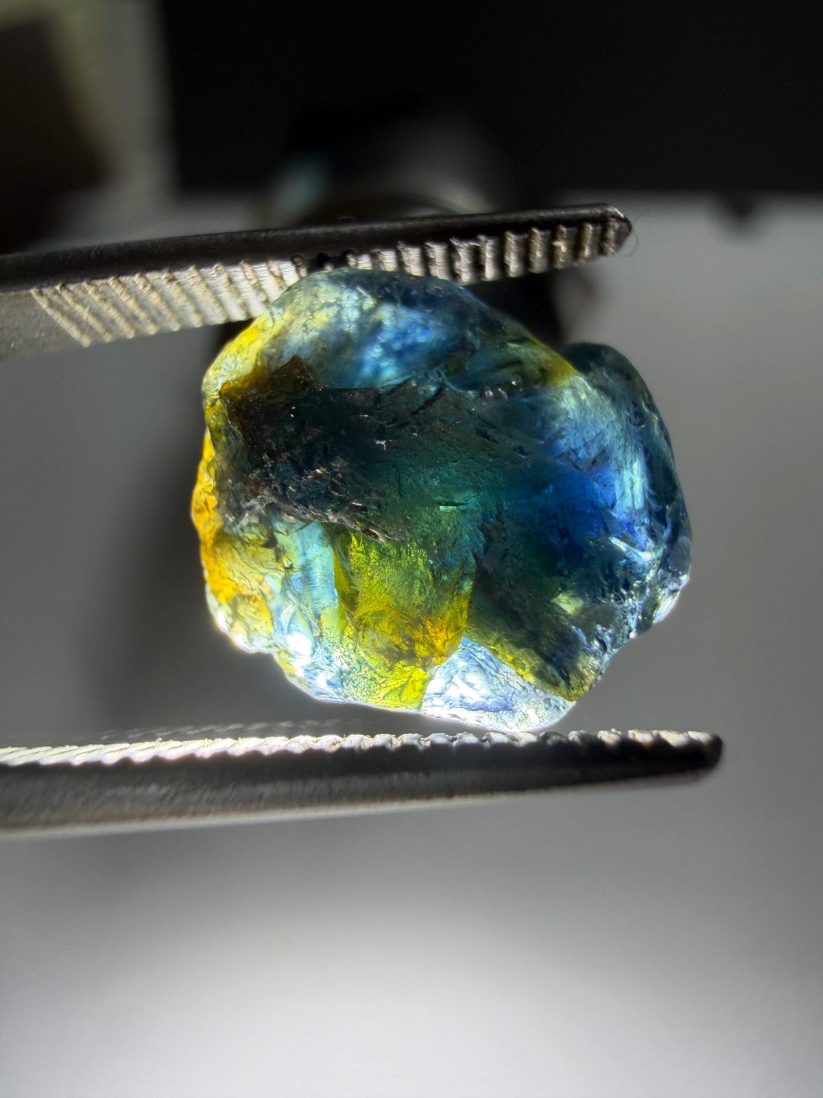 Natural Australian Sapphire | 6.6 ct Collector-Grade Parti Colored Loose Stone