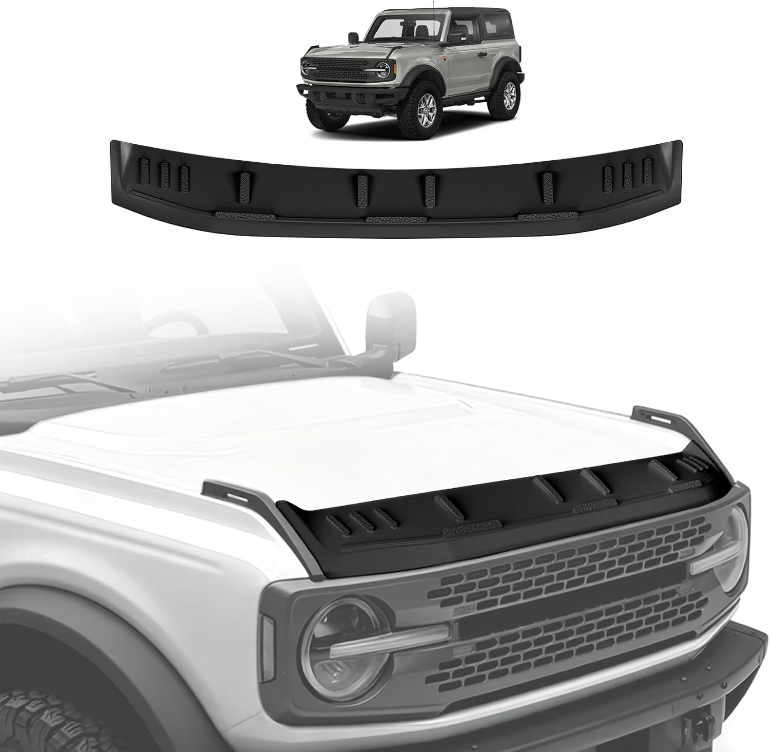 Hood Bug Deflector Protector for 2021-2026 Ford Bronco