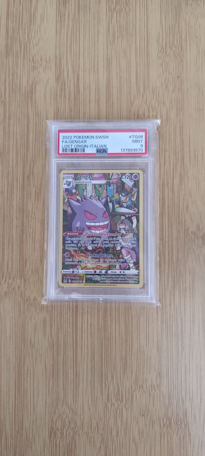 Pokemon Gengar TG06 PSA 9 Mint Italian Card - Rare Collectible