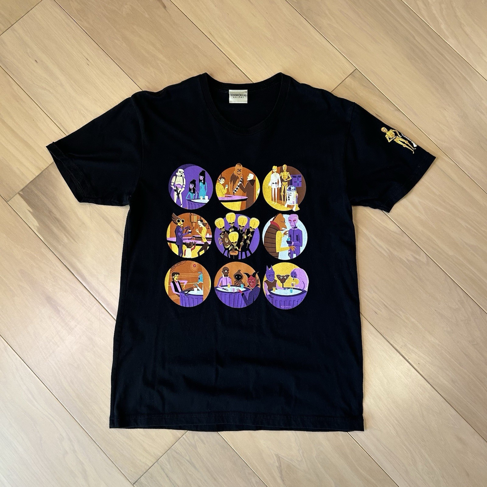 Disney Star Wars Wretched Hive Wonderground Gallery Cantina By Shag Tee Medium