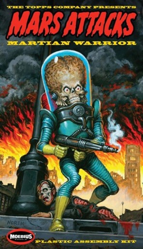 Moebius 936 1/8 Martian Figure Mars Attacks Plastic Model Kit
