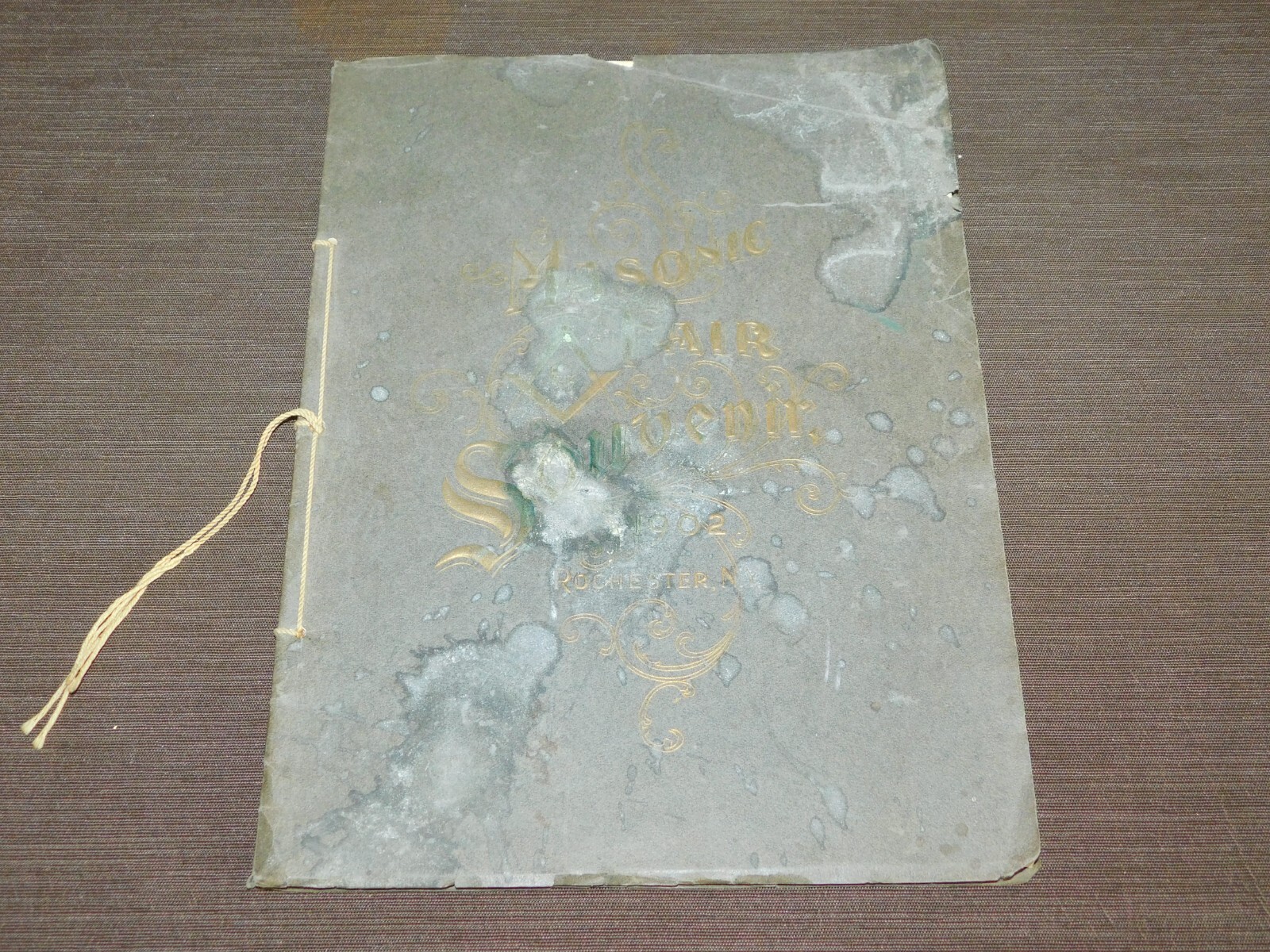 VINTAGE 1902 FREEMASONS MASONS MASONIC FAIR ROCHESTER NY SOUVENIR BOOKLET