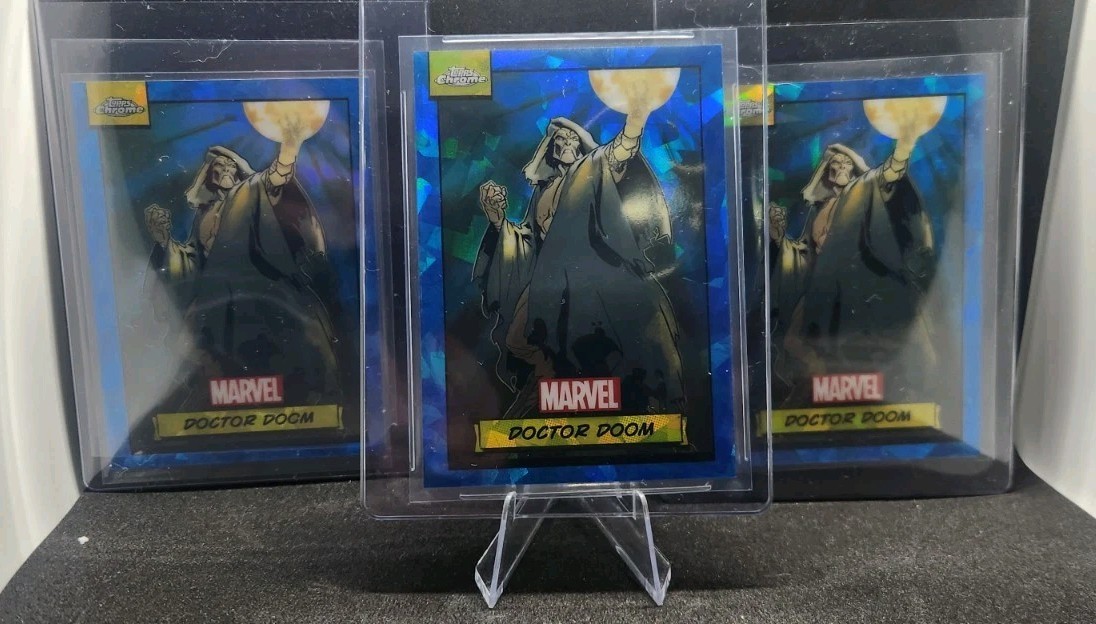 2024 Topps Marvel Chrome Sapphire Doctor DOOM Base Lot (3) Cards #61 