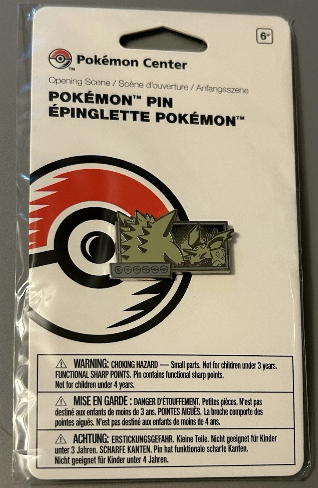 2026 Pokemon Center Opening Scene Gengar & Nidorino Pin 30th Anniversary