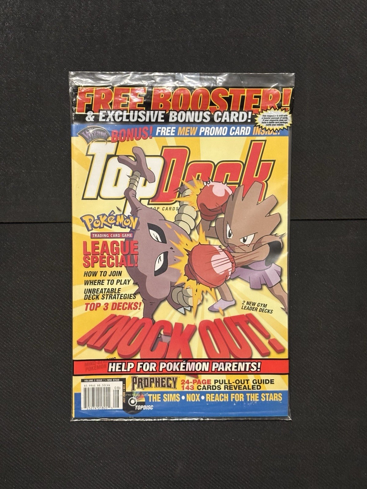 Sealed TopDeck Magazine Volume 2 Issue 7 w/ Mew 8 Black Star Promo & MTG Booster