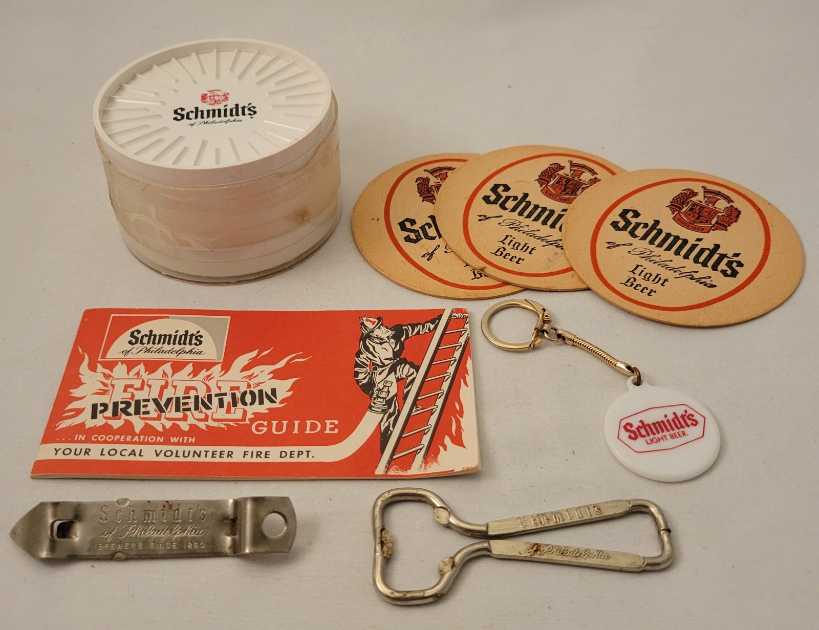 Vintage Schmidt\'s of Philadelphia Beer Advertising - Coasters, Bottle Openers, +
